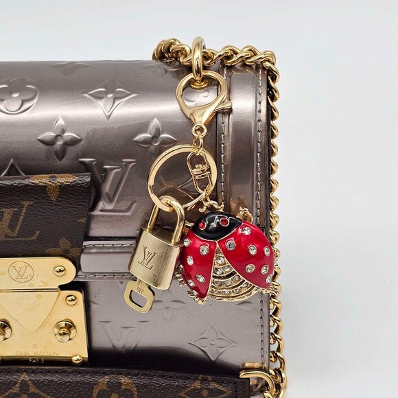 Authentic Louis Vuitton Lock & Key with unbranded Bagcharm, Keycharm, Keychain - Picture 1 of 7